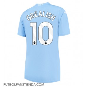 Manchester City Jack Grealish #10 Primera Equipación Mujer 2023-24 Manga Corta